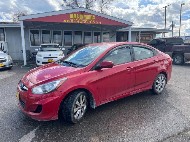 2012 Hyundai Accent GLS 4-Door (KMHCU4AE0CU) with an 1.6L L4 DOHC 16V engine, located at 1821 N Montana Ave., Helena, MT, 59601, 46.603447, -112.022781 - Photo #0