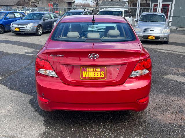 2012 Hyundai Accent GLS 4-Door (KMHCU4AE0CU) with an 1.6L L4 DOHC 16V engine, located at 1821 N Montana Ave., Helena, MT, 59601, 0.000000, 0.000000 - Photo #4
