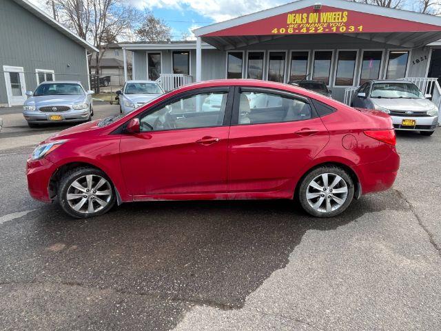 2012 Hyundai Accent GLS 4-Door (KMHCU4AE0CU) with an 1.6L L4 DOHC 16V engine, located at 1821 N Montana Ave., Helena, MT, 59601, 46.603447, -112.022781 - Photo #5