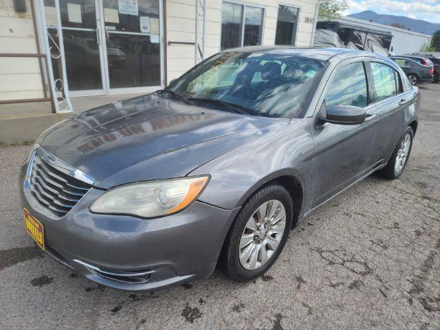 2012 Tungsten Metallic Chrysler 200 LX (1C3CCBAB1CN) with an 2.4L L4 DOHC 16V engine, 6-Speed Automatic transmission, located at 1800 West Broadway, Missoula, 59808, (406) 543-1986, 46.881348, -114.023628 - Photo #0
