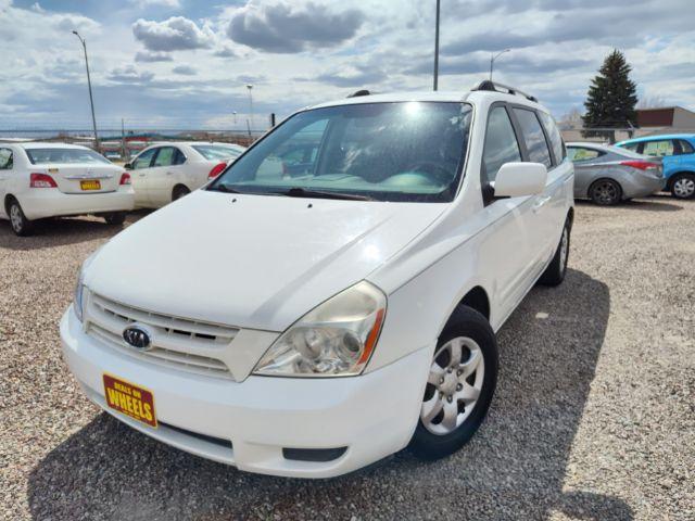2008 Clear White Kia Sedona LX LWB (KNDMB233686) with an 3.8L V6 DOHC 24V engine, 5-Speed Automatic transmission, located at 4801 10th Ave S,, Great Falls, MT, 59405, 0.000000, 0.000000 - Photo #0