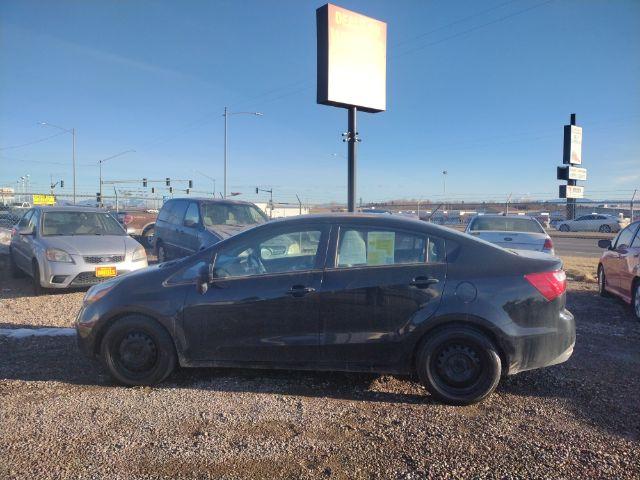2013 Aurora Black Pearl Kia Rio LX (KNADM4A33D6) with an 1.6L L4 DOHC 16V engine, located at 4801 10th Ave S,, Great Falls, MT, 59405, 47.494347, -111.229942 - Photo #1