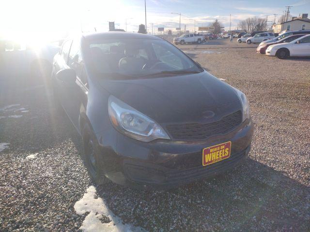2013 Aurora Black Pearl Kia Rio LX (KNADM4A33D6) with an 1.6L L4 DOHC 16V engine, located at 4801 10th Ave S,, Great Falls, MT, 59405, 47.494347, -111.229942 - Photo #6