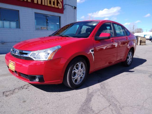2008 Ford Focus SES Sedan (1FAHP35N98W) with an 2.0L L4 DOHC 16V engine, located at 4047 Montana Ave., Billings, MT, 59101, 45.770847, -108.529800 - Photo #1