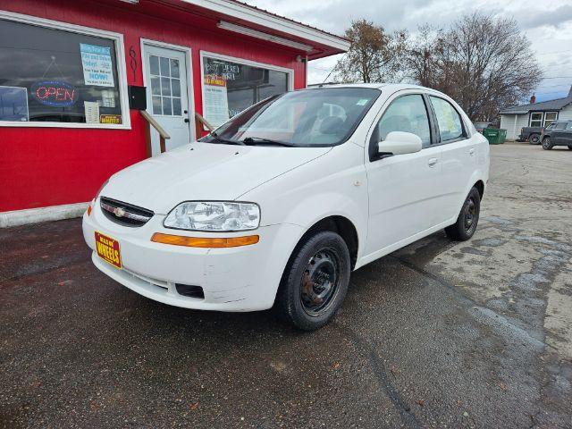 2005 Chevrolet Aveo Special Value Sedan (KL1TD52655B) with an 2.2L L4 DOHC 16V engine, 5-Speed Manual transmission, located at 601 E. Idaho St., Kalispell, MT, 59901, 48.203983, -114.308662 - Photo #0
