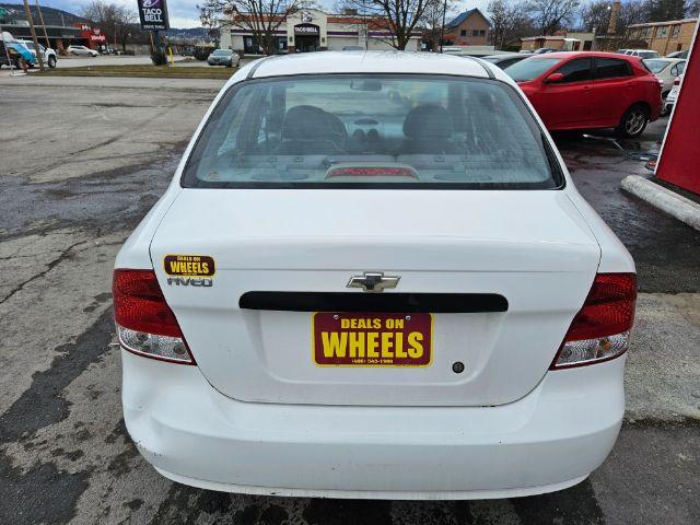 2005 Chevrolet Aveo Special Value Sedan (KL1TD52655B) with an 2.2L L4 DOHC 16V engine, 5-Speed Manual transmission, located at 601 E. Idaho St., Kalispell, MT, 59901, 48.203983, -114.308662 - Photo #3