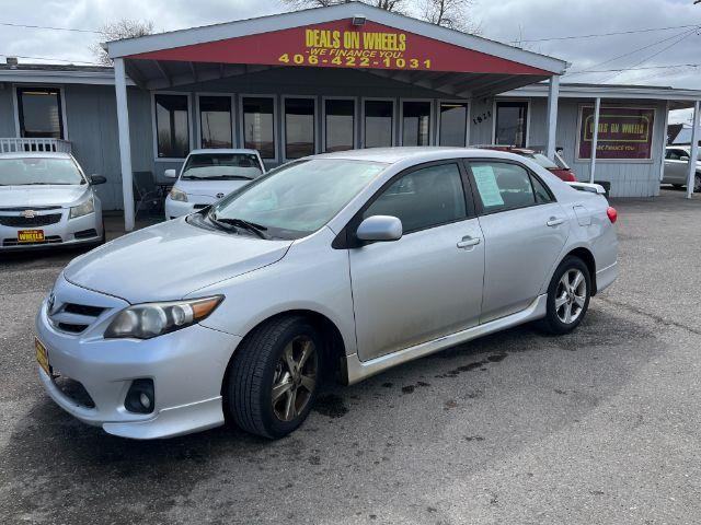 2011 Classic Silver Metallic Toyota Corolla S 4-Speed AT (2T1BU4EE1BC) with an 1.8L L4 DOHC 16V engine, 4-Speed Automatic transmission, located at 1821 N Montana Ave., Helena, MT, 59601, 46.603447, -112.022781 - Photo #0